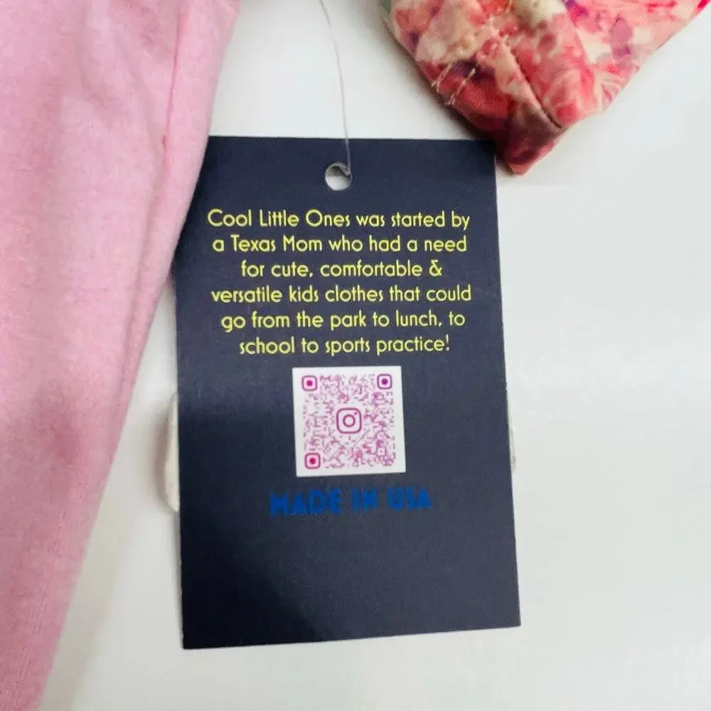 NWT Cool Little Ones 4 Pink Floral Set